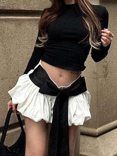 Levoire | Chemise À Manches Longues À Nouer Au Dos Et Jupe À Bretelles Décorée