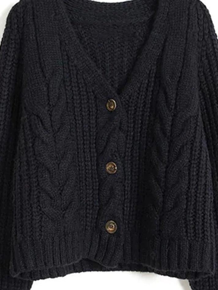 Levoire | Gilet En Tricot Câble Uni À Col En V
