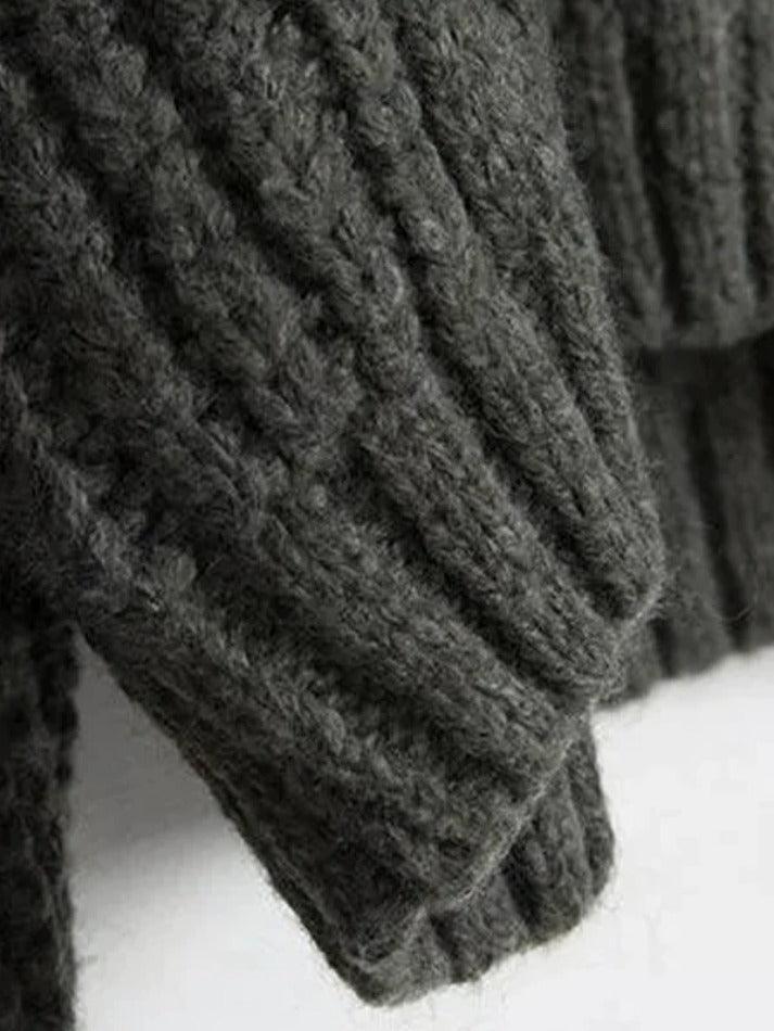 Levoire | Gilet En Tricot Câble Uni À Col En V