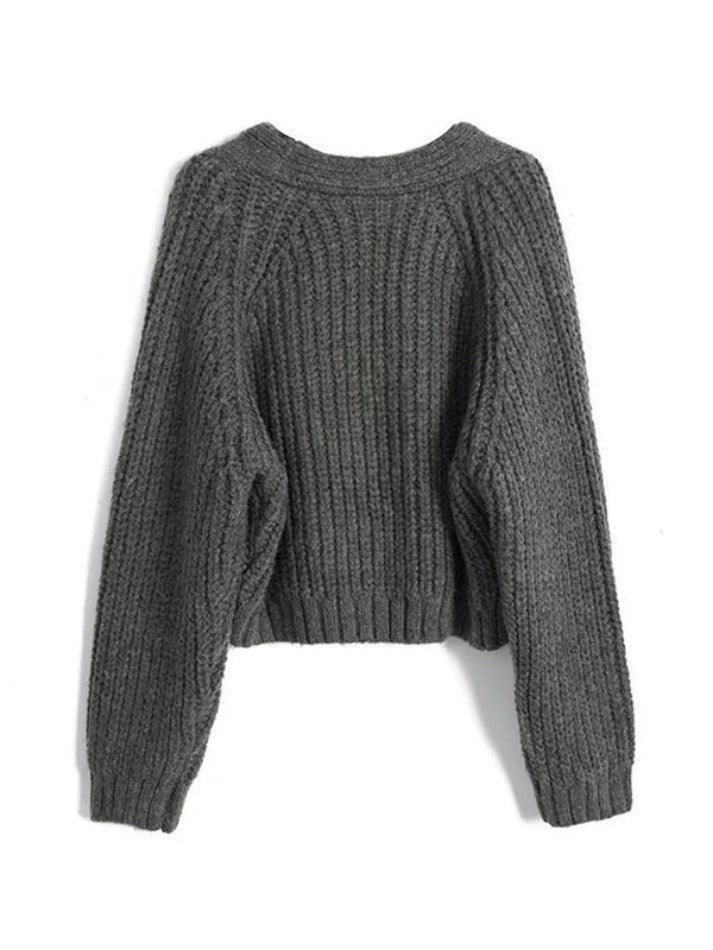 Levoire | Gilet En Tricot Câble Uni À Col En V