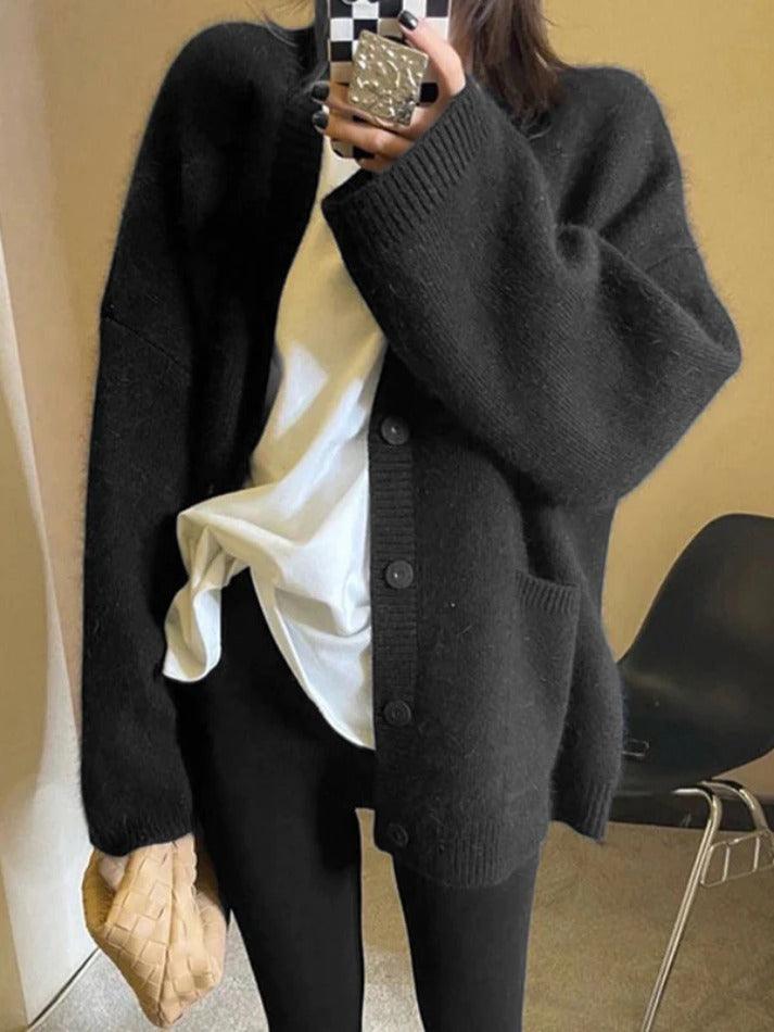 Levoire | Pull Ouvert À Encolure En V Uni