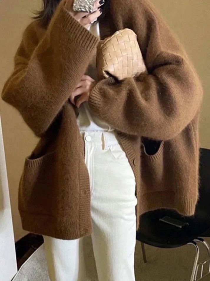 Levoire | Pull Ouvert À Encolure En V Uni