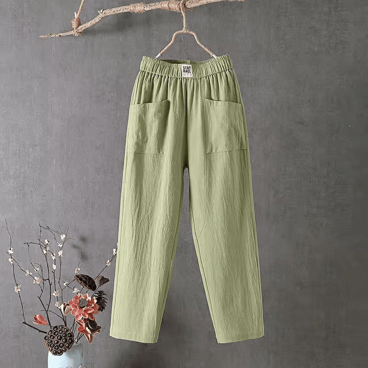 Levoire | Pantalon Décontracté Respirant Femme Vert