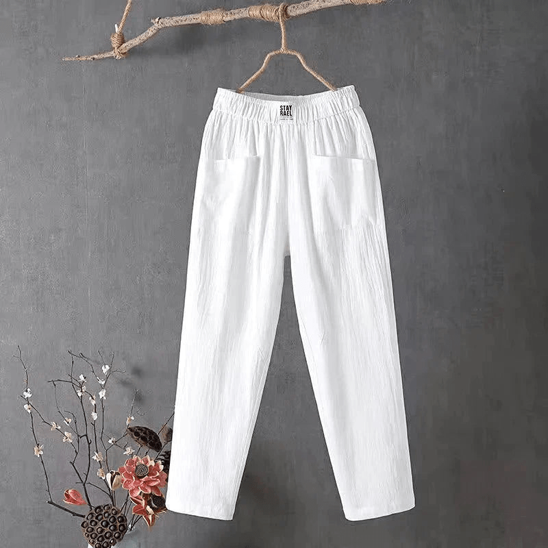 Levoire | Pantalon Décontracté Respirant Femme Blanc