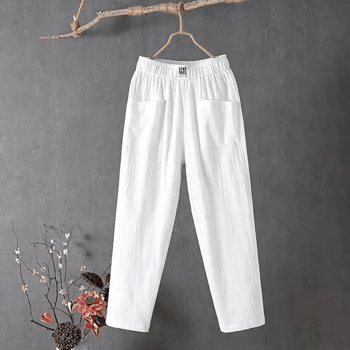 Levoire | Pantalon Décontracté Respirant Femme Blanc