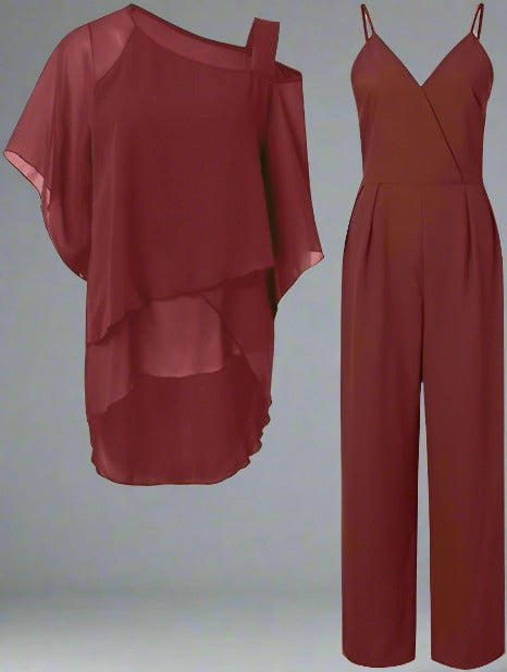 Levoire | Ensemble En Chiffon De Luxe Pour Femmes Ensemble Élégant Pour Soirées Festives