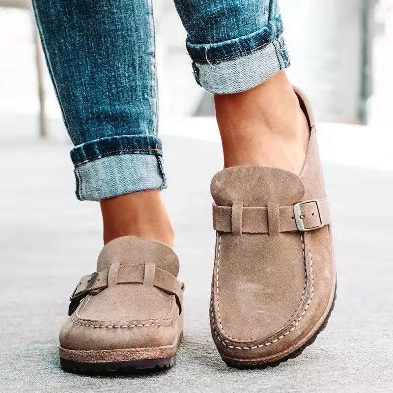 Levoire | Clogs Boston Orthopédiques Pour Dames Confortables, Soutenants & Stylés Taupe