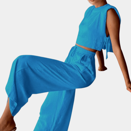 Levoire | Ensemble décontracté deux pièces été Bleu