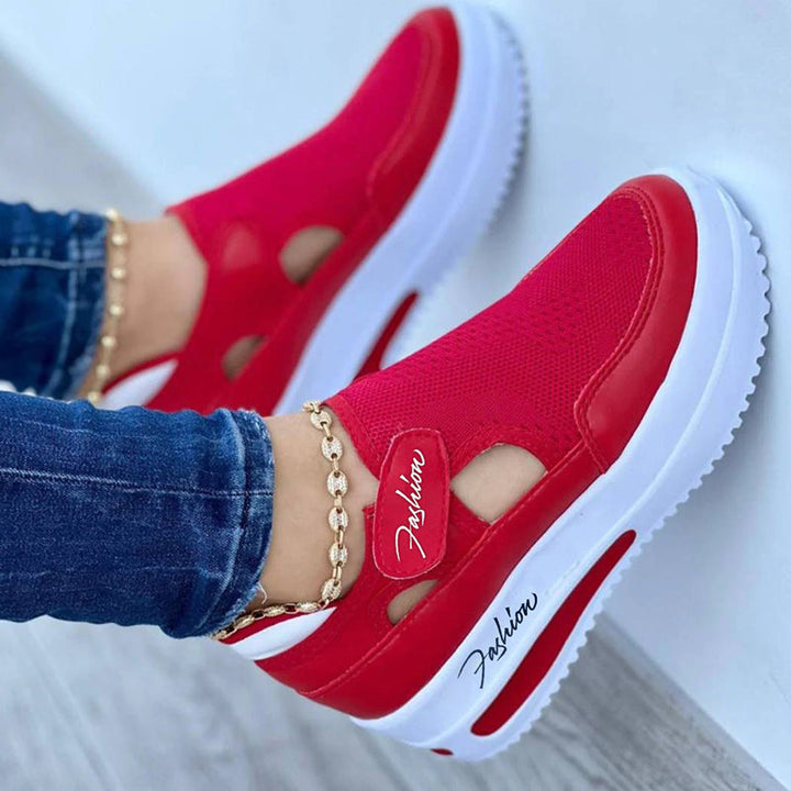 Levoire | Chaussures De Randonnée Orthopédique Pour Femmes Antidérapantes, Soutenantes & Flexibles Rot