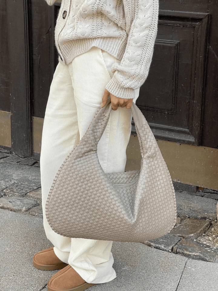 Levoire | Sac à bandoulière en cuir tendance sac à main Beige