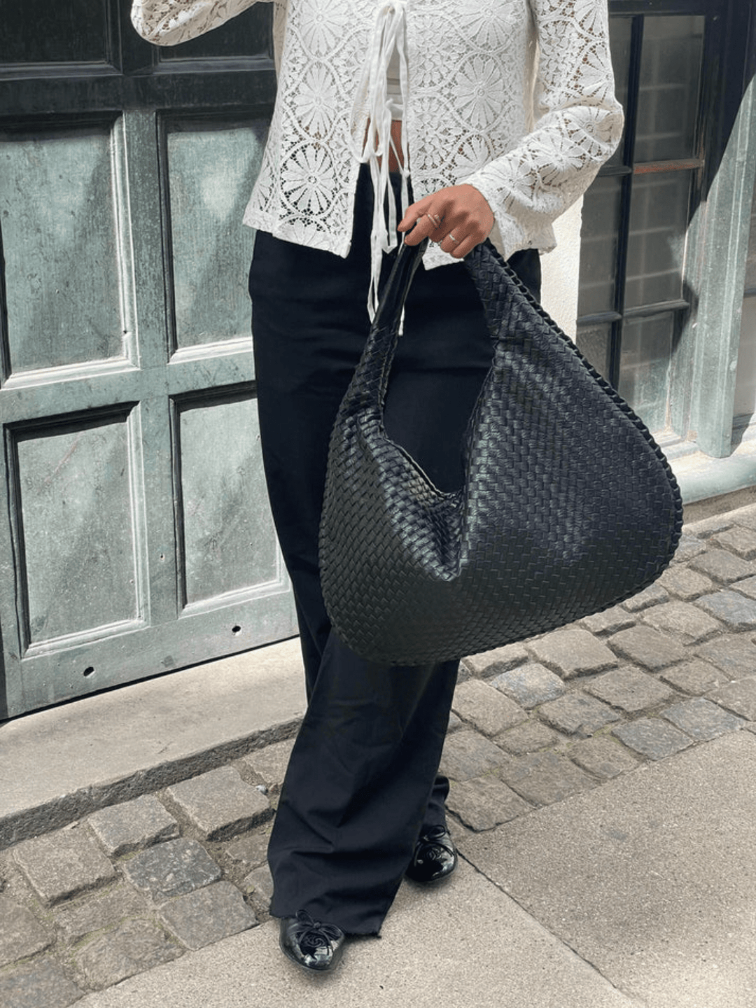 Levoire | Sac à bandoulière en cuir tendance sac à main Noir