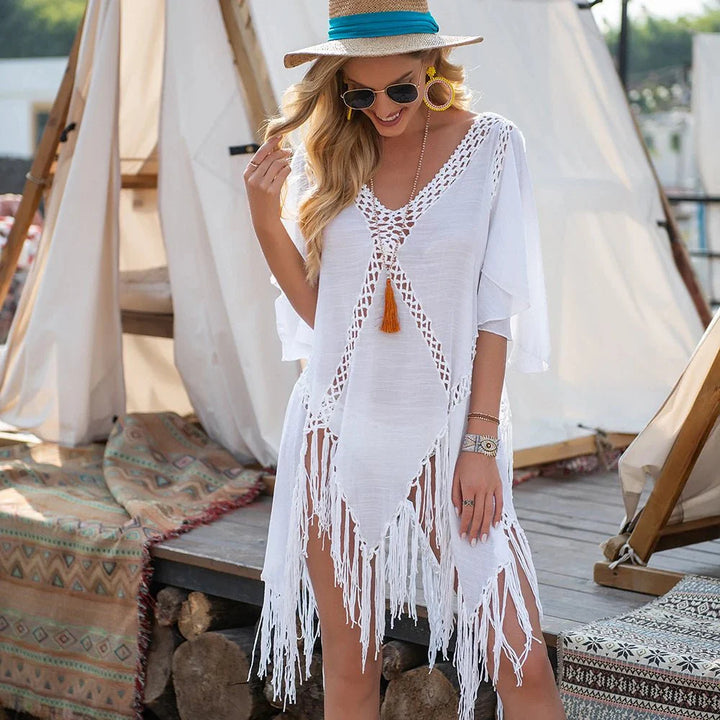 Levoire | V-Décolleté Robe De Plage Kimono