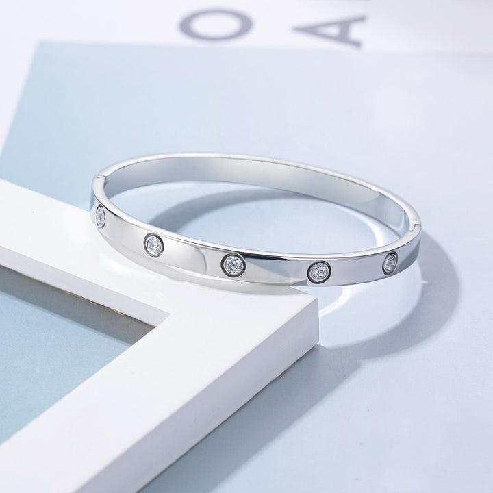 Levoire | Bracelet En Argent Zirconium Scintillant