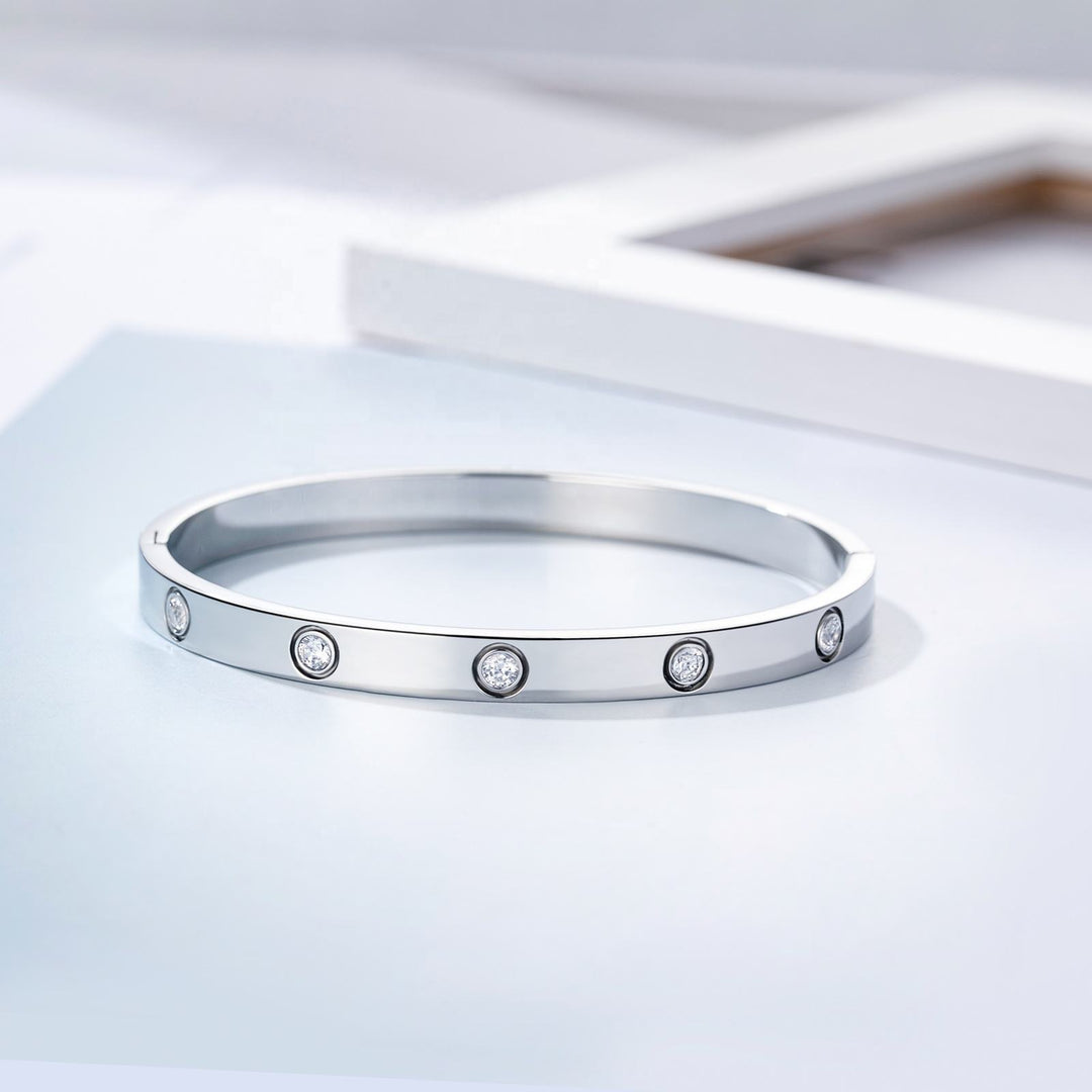 Levoire | Bracelet En Argent Zirconium Scintillant