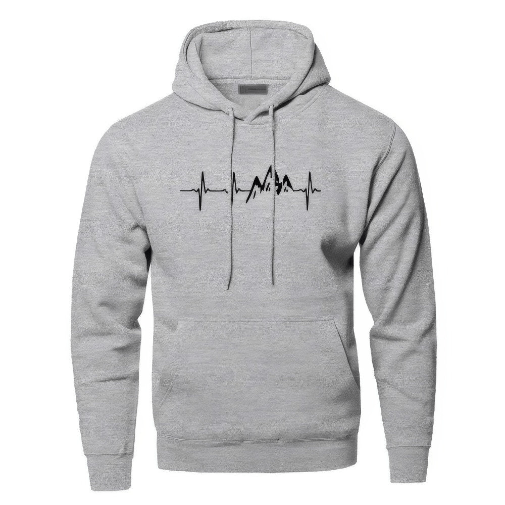 Levoire | Sweat à capuche pour hommes Gilet Gris clair