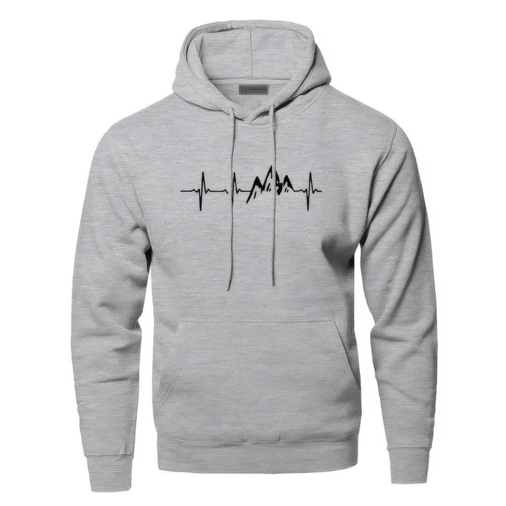 Levoire | Sweat à capuche pour hommes Gilet Gris clair