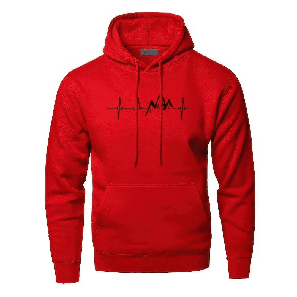 Levoire | Sweat à capuche pour hommes Gilet Rot