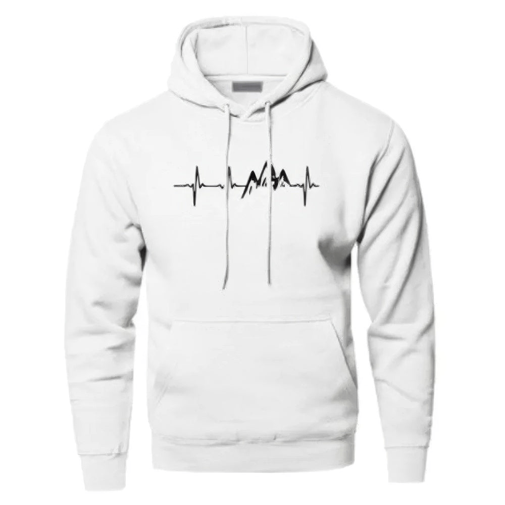 Levoire | Sweat à capuche pour hommes Gilet Blanc