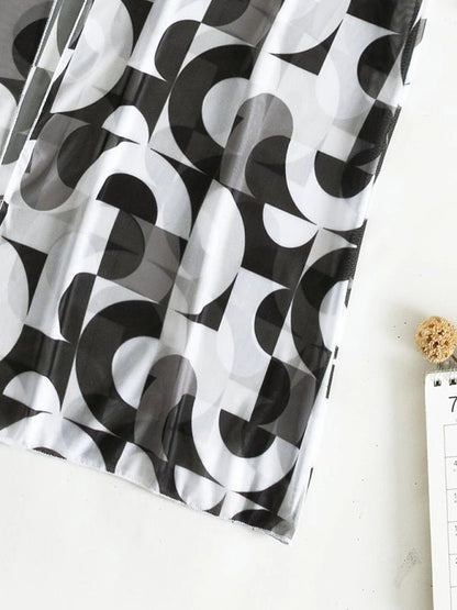 Levoire | Split Trois Pièces Taille Haute Blouse à Manches Longues Cordon Bikini