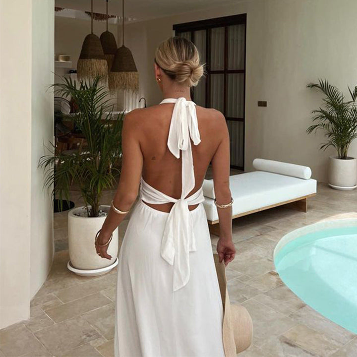 Levoire | Robe Sexy À Décolleté En V Profond Unie