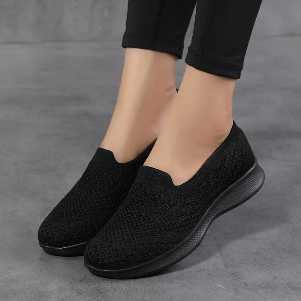 Levoire | Sans Lacets Confortable Orto Basse Chaussures Noir