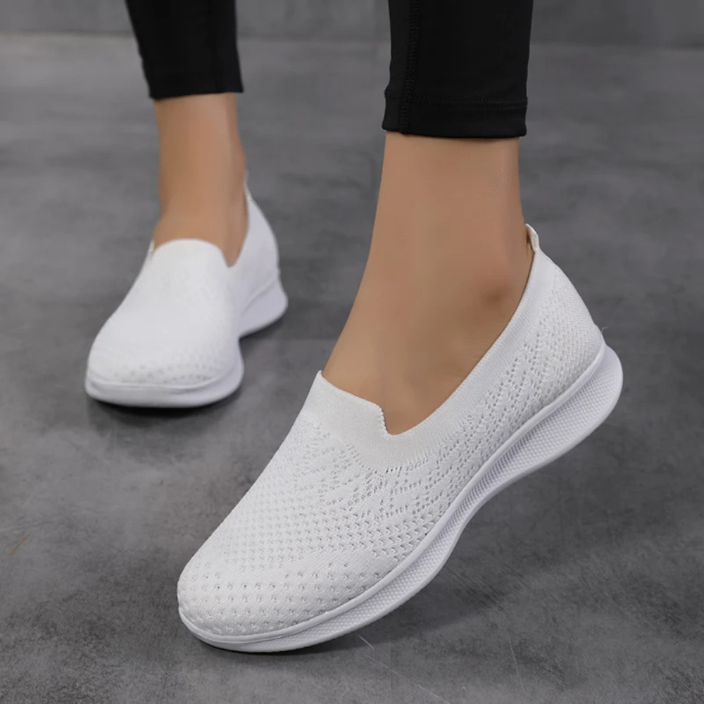Levoire | Sans Lacets Confortable Orto Basse Chaussures Blanc