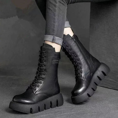 Levoire | Bottes en Cuir avec Élégance et Confort pour Femmes Noir