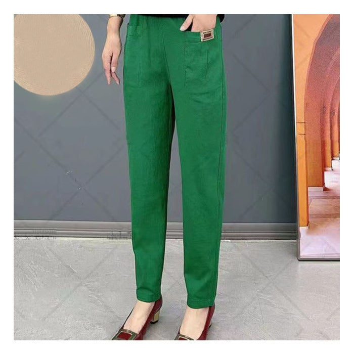 Levoire | Pantalons En Coton Pour Femmes Vert
