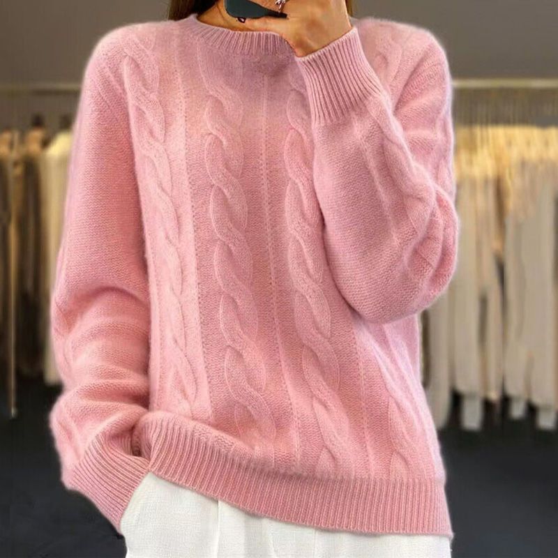 Levoire | Plus Doux Pull En Tricot Fr Femmes Rose pâle