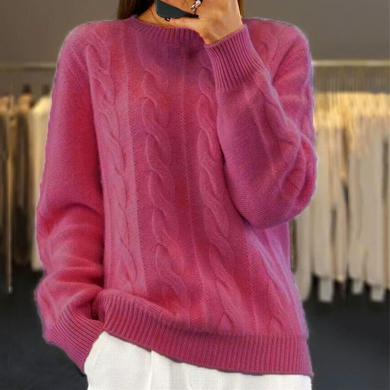 Levoire | Plus Doux Pull En Tricot Fr Femmes Rosa