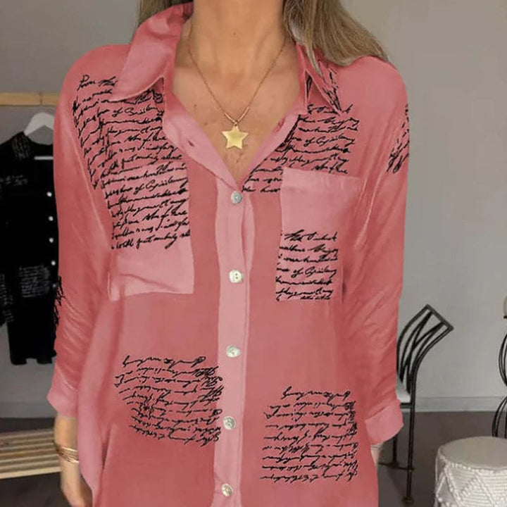 Levoire | Élégante Chemise Longue Avec Boutons Rot