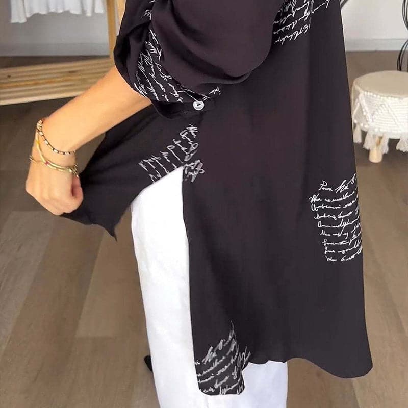 Levoire | Élégante Chemise Longue Avec Boutons