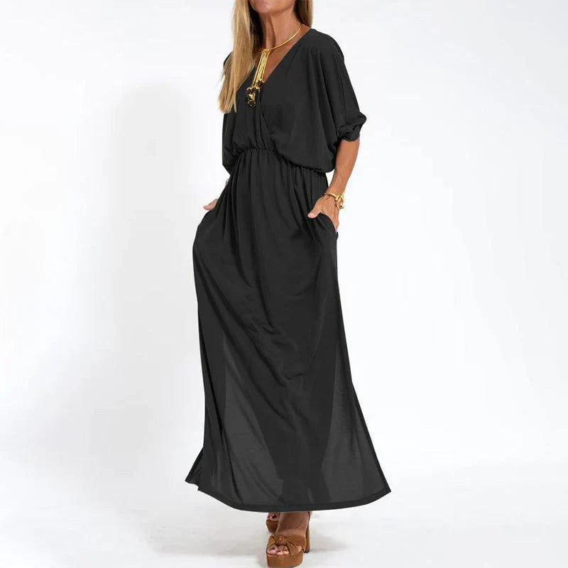 Levoire | Robe Maxi Élégante Avec Une Coupe Flatteuse Et Le Dernier Confort Noir