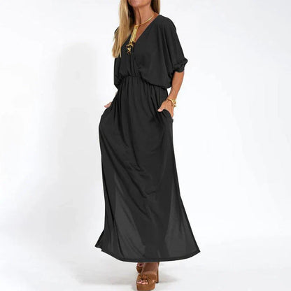Levoire | Robe Maxi Élégante Avec Une Coupe Flatteuse Et Le Dernier Confort Noir