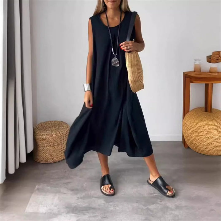 Levoire | Robe Sans Manches Avec Poches Noir