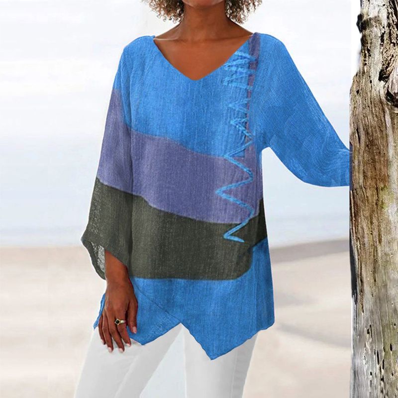 Levoire | Chemise Élégante À Manches Longues Bleu