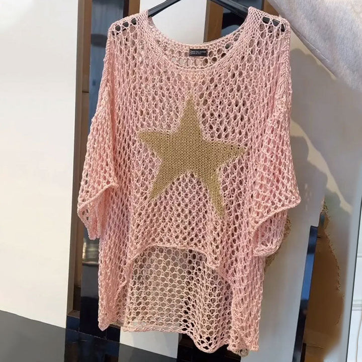 Levoire | Top Tricot Étoiles Rosa