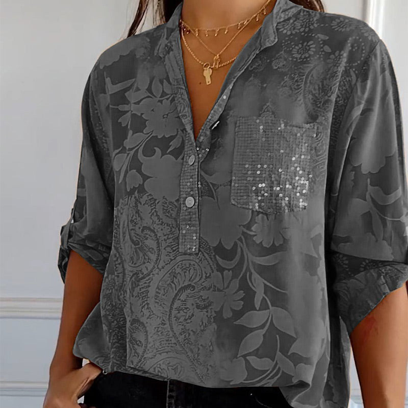 Levoire | Robe De Cocktail Ornée De Strass Gris foncé