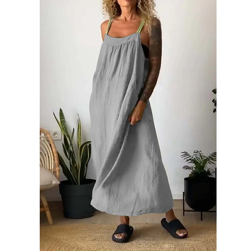Levoire | Robe En Lin Coton Douce Gris