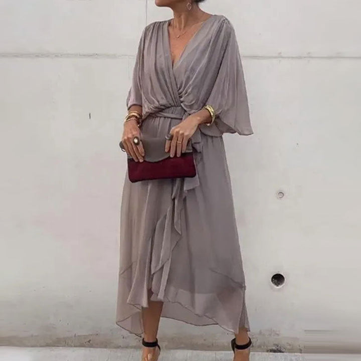 Levoire | Robe De Base Avec Décolleté En V Gris