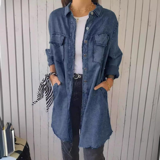 Levoire | Long Denim Shirt Dress