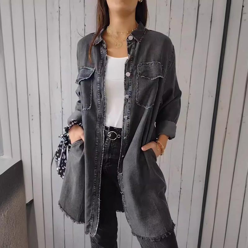 Levoire | Long Denim Shirt Dress