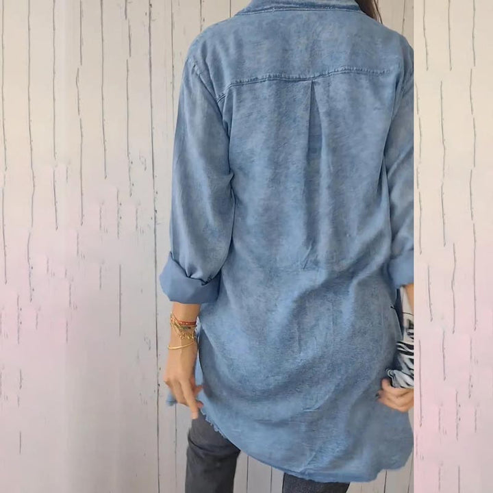 Levoire | Long Denim Shirt Dress
