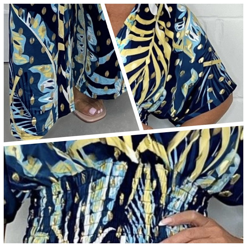 Levoire | Combinaison À Motif Feuillu Tropical