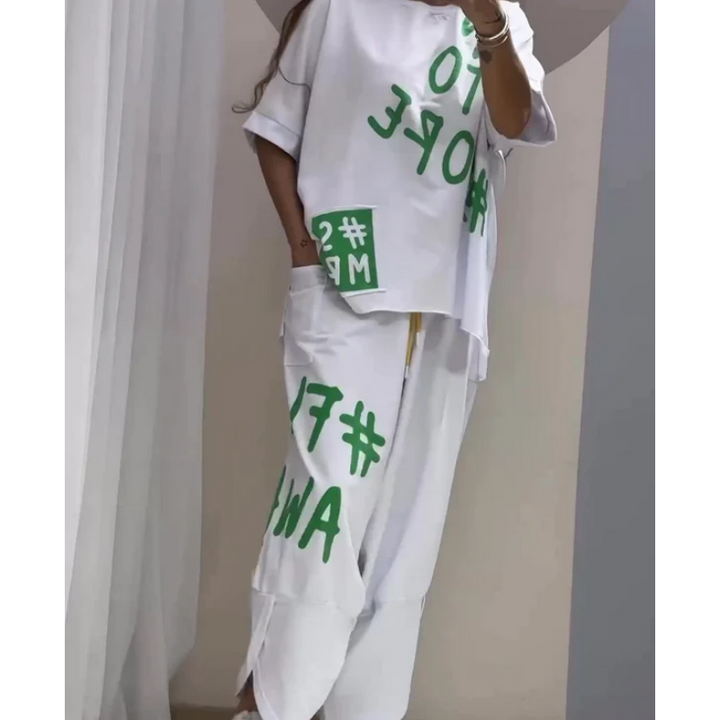 Levoire | Ensemble De Deux Pièces T-Shirt Et Pantalon Pour Femmes