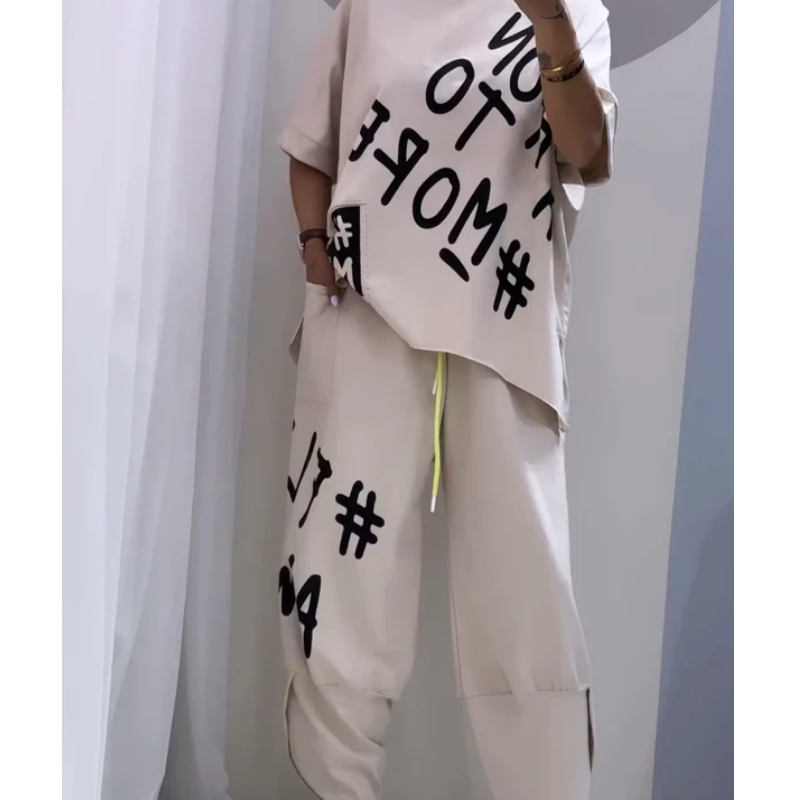 Levoire | Ensemble De Deux Pièces T-Shirt Et Pantalon Pour Femmes