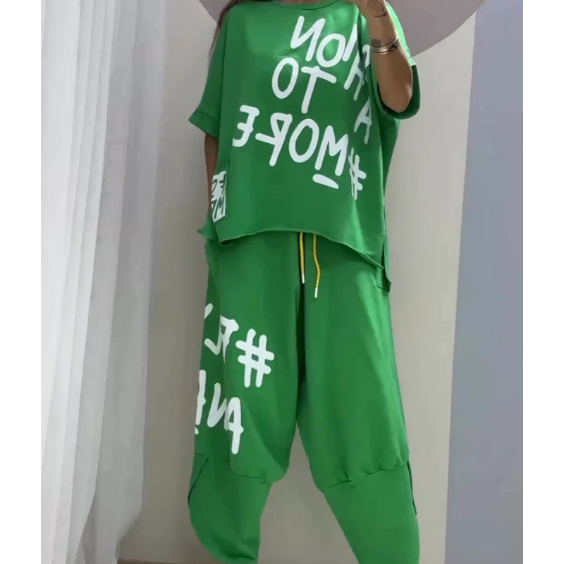 Levoire | Ensemble De Deux Pièces T-Shirt Et Pantalon Pour Femmes