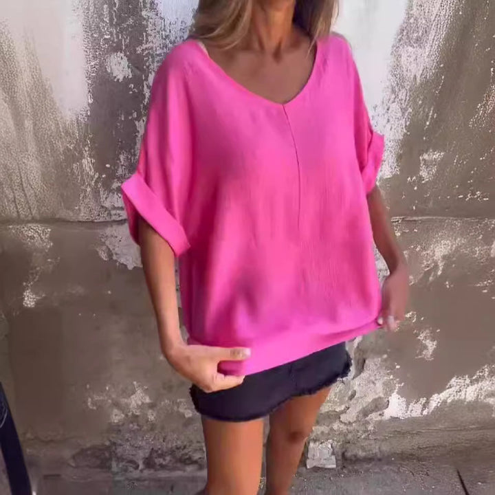 Levoire | Bergroes Tshirt Avec Dcollet Rosenrot
