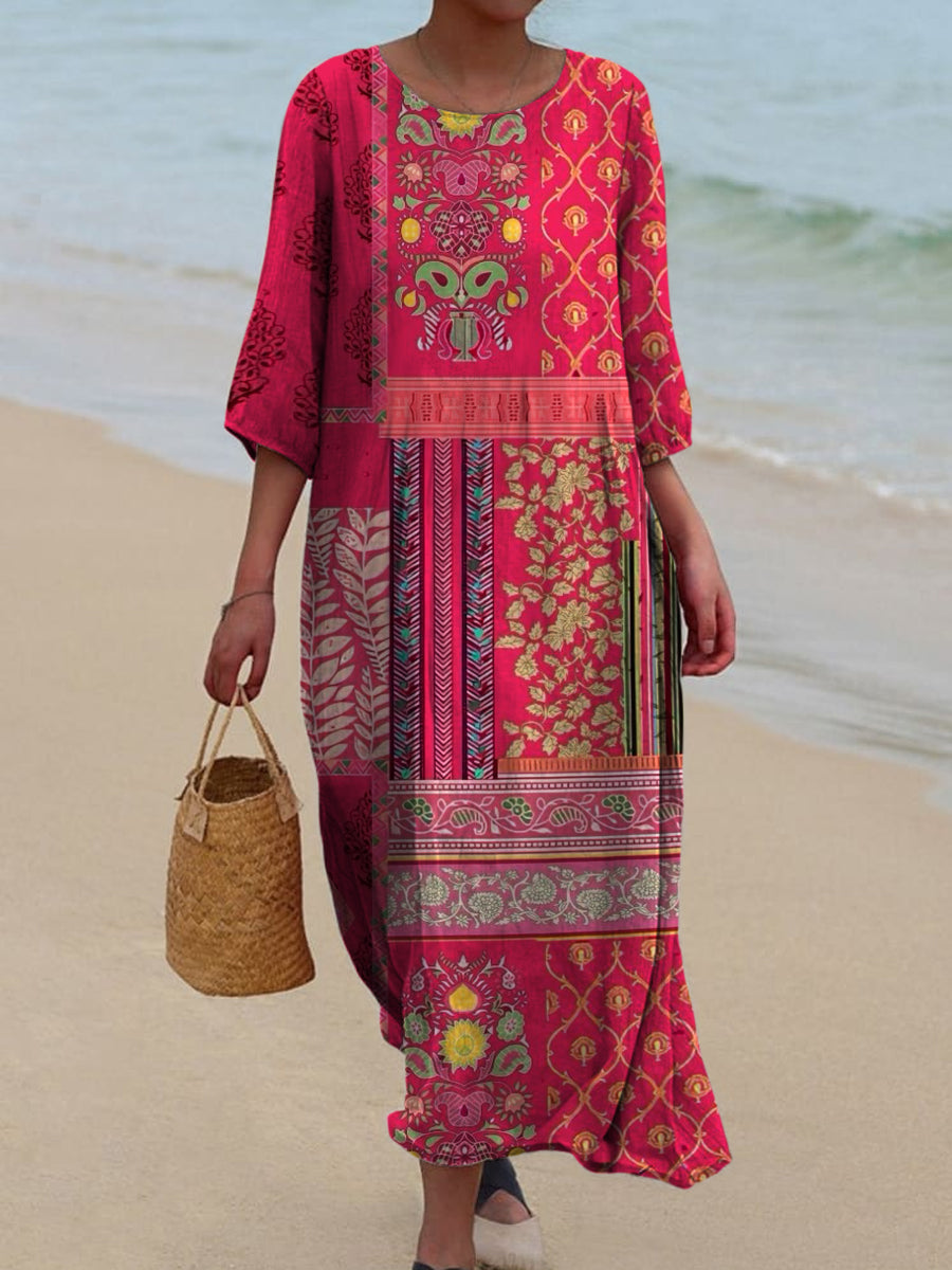 Levoire | Robe Décontractée À Col Ronde Élégante A S