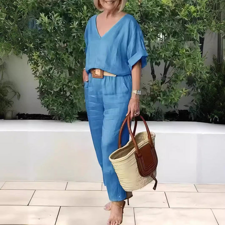 Levoire | Top À Col En V Locker Et Pantalon Avec Poches